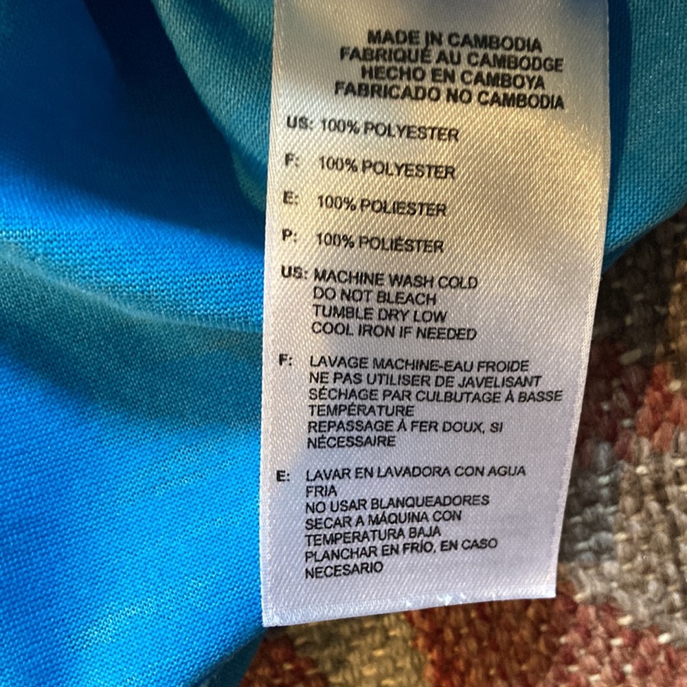 Adidas Blue and Turquoise Size Large Workout Top Bundle of 2 - Picture 9 of 9
